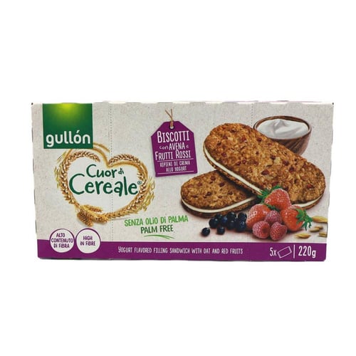 جولن بسكويت شوفان مع الفواكة بحشوة الزبادي 220 جم...