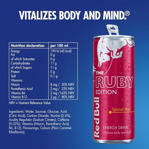 ريد بول روبي إديشن – Red Bull Ruby Edition Spiced...
