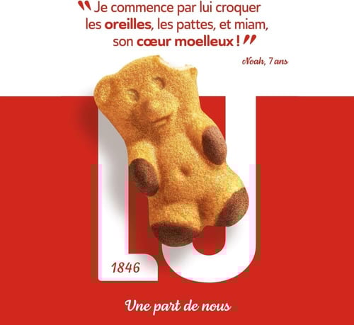 بسكويت لولو كوكلين محشو بالفراولة 165 جم LU La Coq...