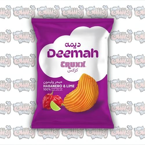 رقائق بطاطس ديمه كركس حبحر و الليمون 70 جم Deemah...