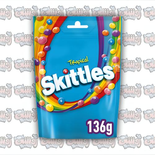 حلوى سكيتلز فواكه استوائية 136 جم Skittles Tropica...