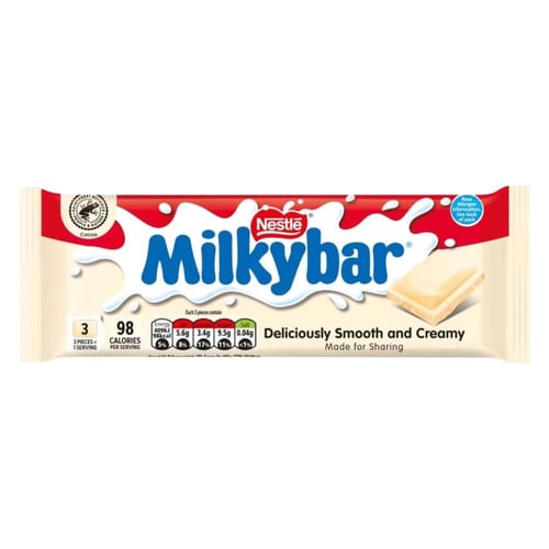 لوح شوكولاتة نستله ميلكي بار البيضاء 90 جم Nestlé...