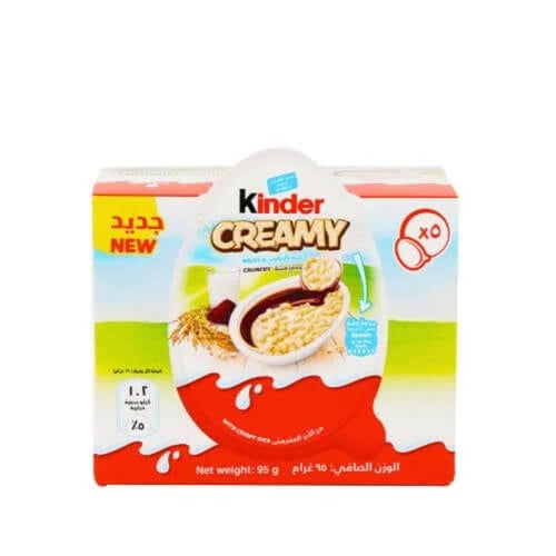 شوكولاتة كيندر كريمي بالحليب والأرز المقرمش Kinder...