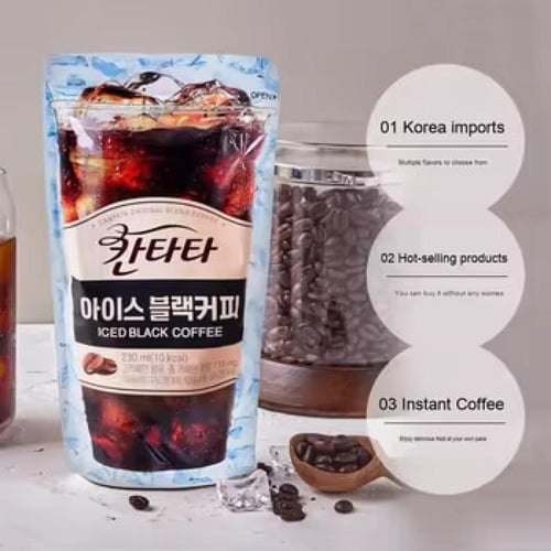 مشروب القهوة السوداء الفورية لوتي كانتاتا الكورية...