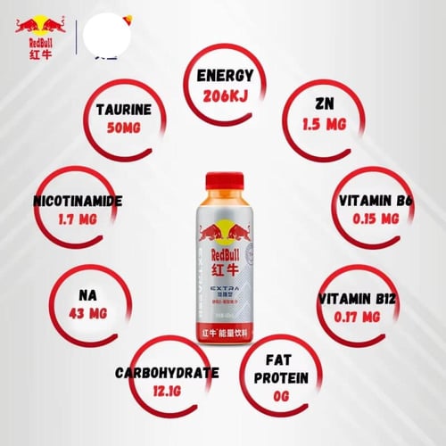 ريد بول صيني مدعم RED BULL EXTRA – مشروب طاقة معزز...