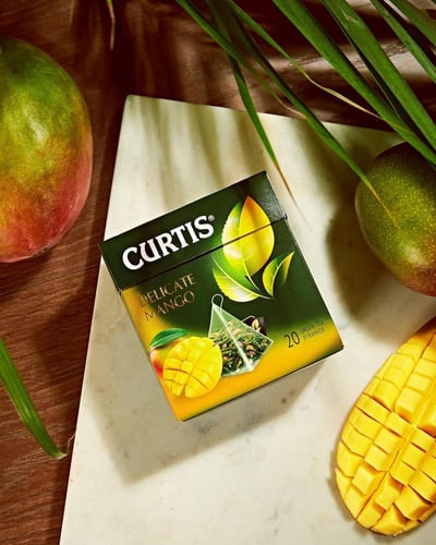 شاي كورتيس الأخضر بنكهة المانجو 20 كيس Curtis Gree...