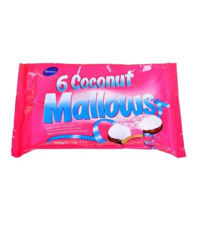 مالوز بسكويت مارشميلو بجوز الهند 125غ | Burton’s C...
