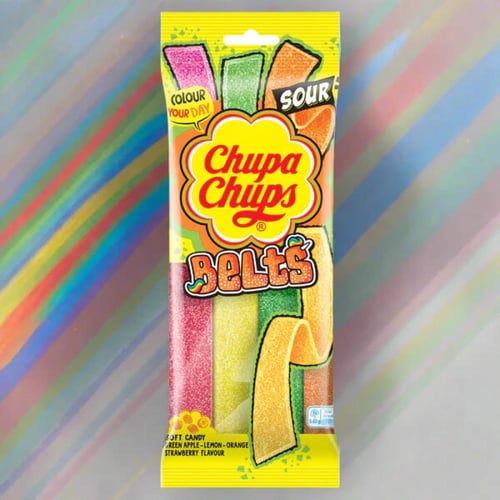 تشوبا تشوبس حلوى أحزمة مشكلة حامضة 90 جم — Chupa C...