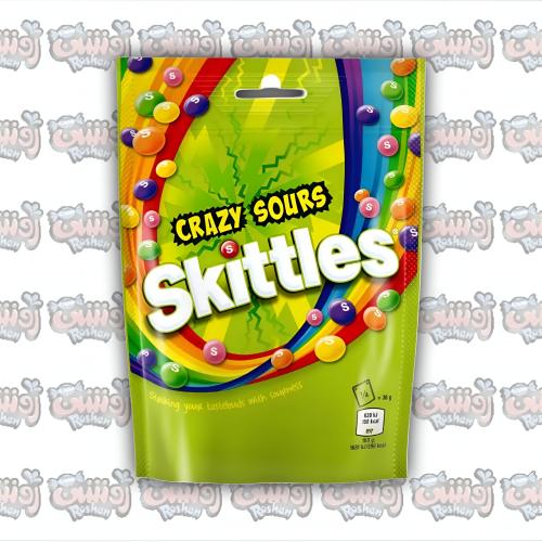 حلوى سكيتلز كريزي ساورز حامض 136 جم Skittles Crazy...