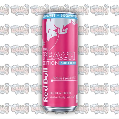 ريد بول إصدار الخوخ الأبيض خالي من السكر 250 مل – Red Bull White Peach Sugar Free Energy Drink 250ml