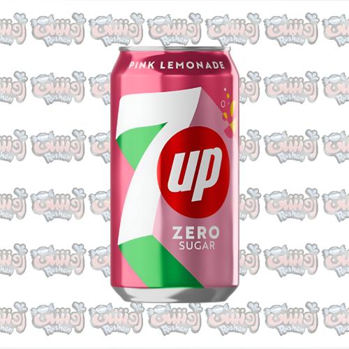 علبة 7UP PINK LEMONADE ZERO SUGAR | مشروب ليمون ور...
