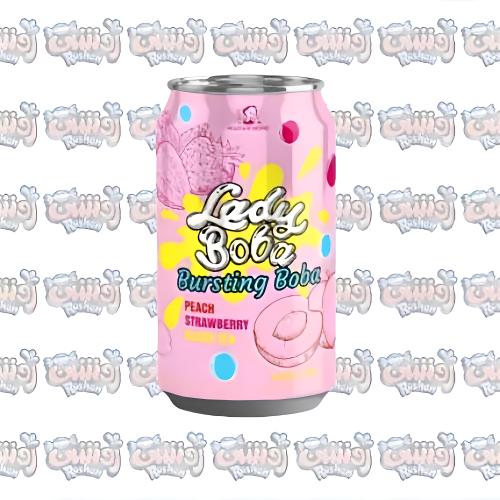 ليدي بوبا بنكهه الخوخ الفراوله والشاي الاسود Lady...