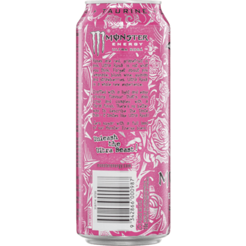 مونستر الترا روزا - مشروب طاقة خالي السكر بنكهة تو...