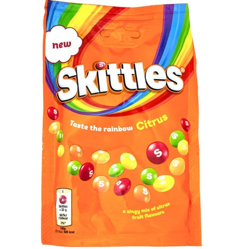 سكيتلز بنكهة الحمضيات 136 جم Skittles Citrus Candy...