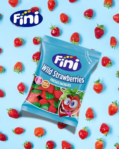 حلوى جيلي الفراولة البرية من فيني | Fini Wild Stra...