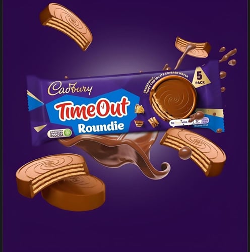 ويفر كادبوري تايم آوت راوندي شوكولاتة بالحليب 110...