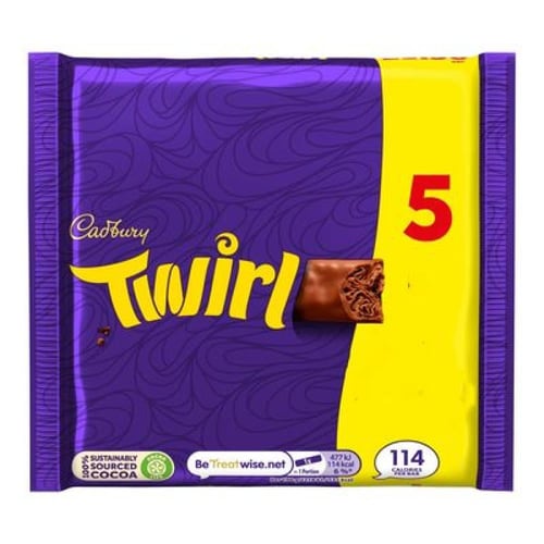 شوكولاتة كادبوري تويرل 5 أصابع 114 جم Cadbury Twir...