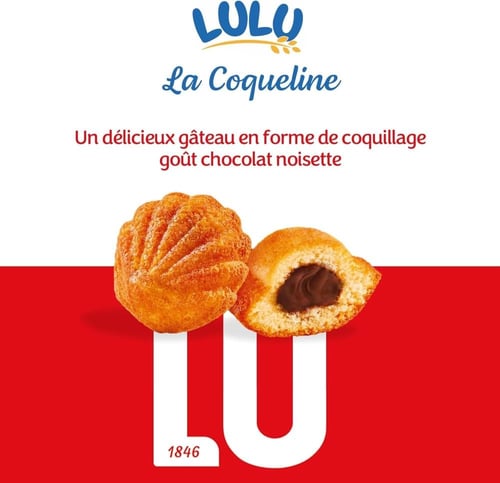 كعك لولو كوكلين شوكولاتة بالبندق 165 جم LU La Coqu...