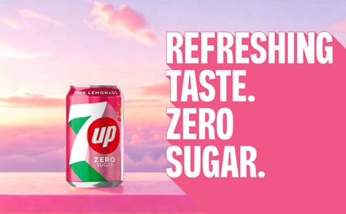 علبة 7UP PINK LEMONADE ZERO SUGAR | مشروب ليمون ور...