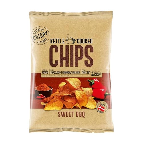 رقائق بطاطس OK Snacks كيتل باربيكيو حلو 150 جم OK...