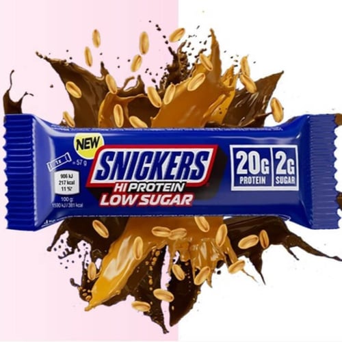 لوح بروتين سنيكرز عالي البروتين منخفض السكر 57 جم...