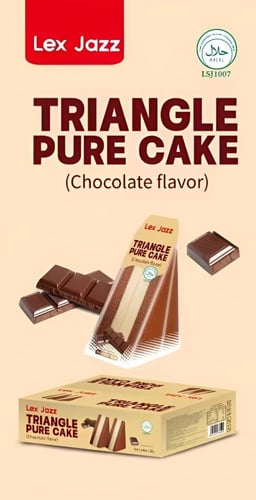 كيك ليكس جاز المثلث الياباني بنكهة الشوكولاتة الفا...