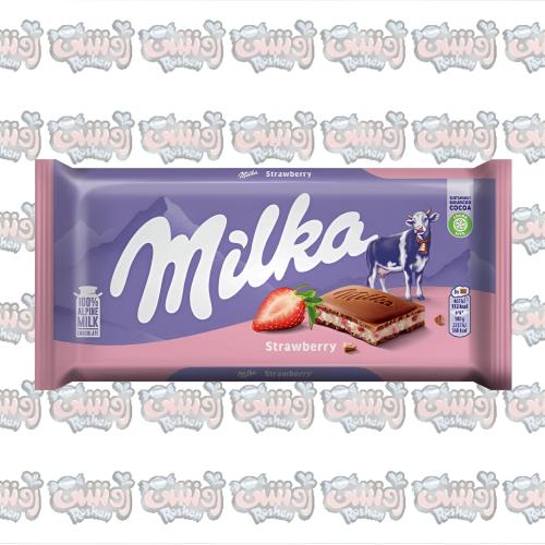 شوكولاتة ميلكا بنكهة الفراولة - 100 جم