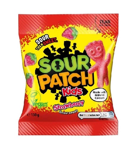 حلوى ساور باتش كيدز فراولة جيلاتينية 130 جرام Sour...