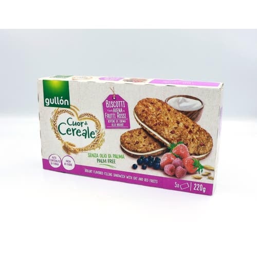 جولن بسكويت شوفان مع الفواكة بحشوة الزبادي 220 جم...