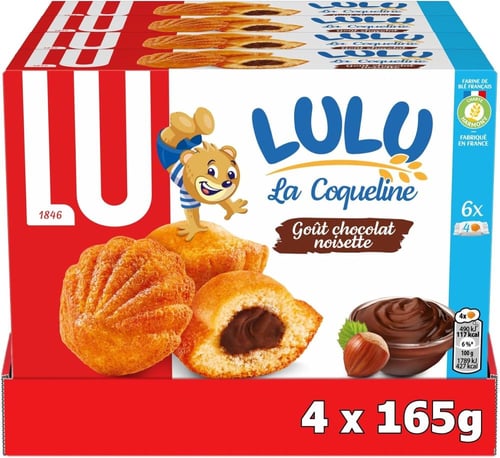 كعك لولو كوكلين شوكولاتة بالبندق 165 جم LU La Coqu...