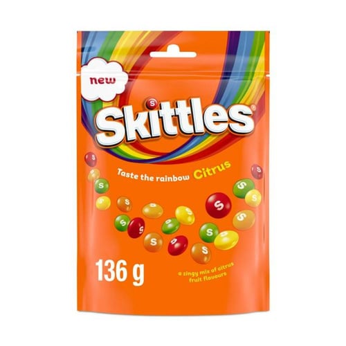 سكيتلز بنكهة الحمضيات 136 جم Skittles Citrus Candy...