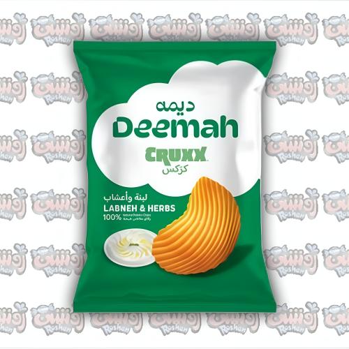 رقائق بطاطس ديمه كركس بنكهة اللبنة والأعشاب 70 جم...