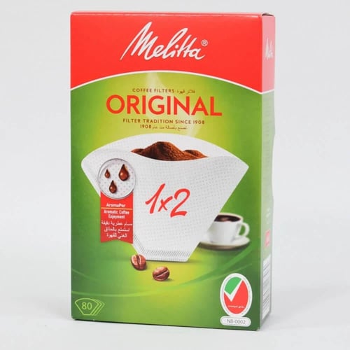 فلاتر قهوة ميليتا الأصلية مقاس 1×2 | Melitta Origi...