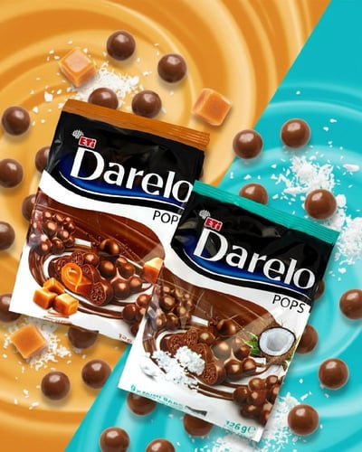 شوكولاتة إيتي داريلو بوبس كراميل 126 جم Eti Darelo...