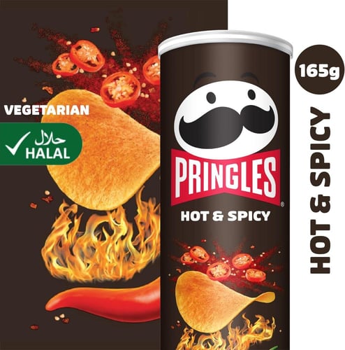 برنجلز بطاطس حار كبير 165 جم | Pringles Hot & Spic...