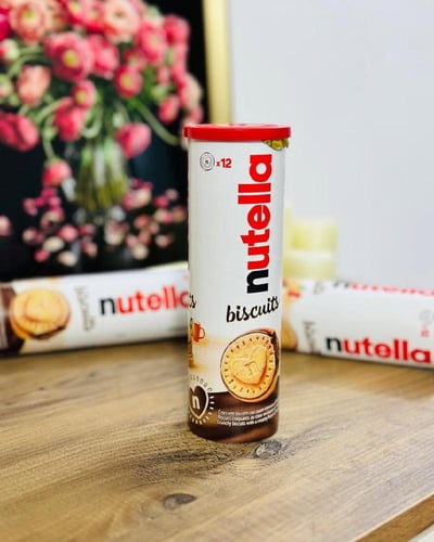 بسكويت محشو بكريمة النوتيلا Nutella Biscuits Fille...