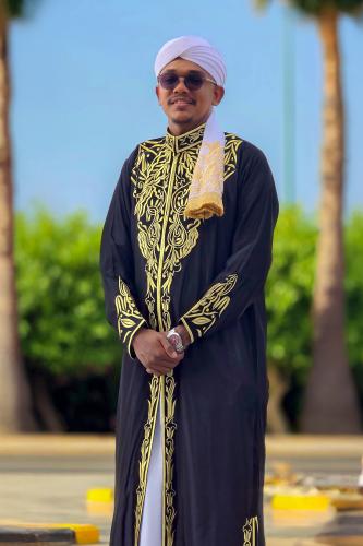 طقم عباية عريس اسود