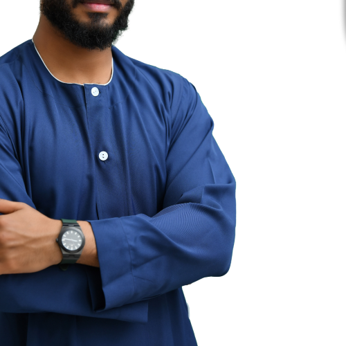 جلابية سودانية - كحلي
