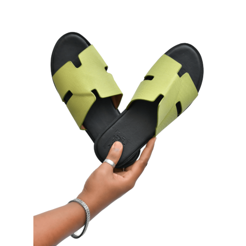 شبشب هيرمز - أخضر فاتح