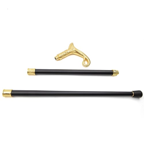 عكاز ذهبي مزخرف بشكل تقليدي