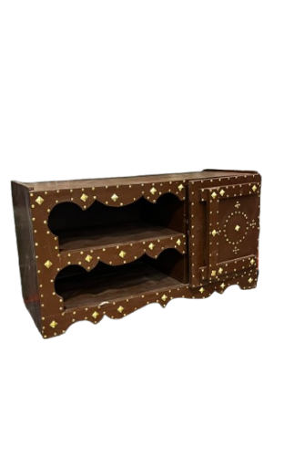 طاولة تلفزون تراثية بني 38×50×120 سم