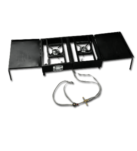 موقد 2 عين مع صاج تسخين