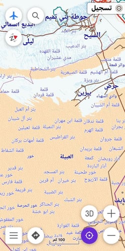 خرائط البر بدون انترنت للايفون