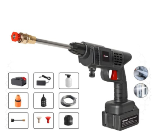 مسدس غسيل السيارة ببطارية شحن