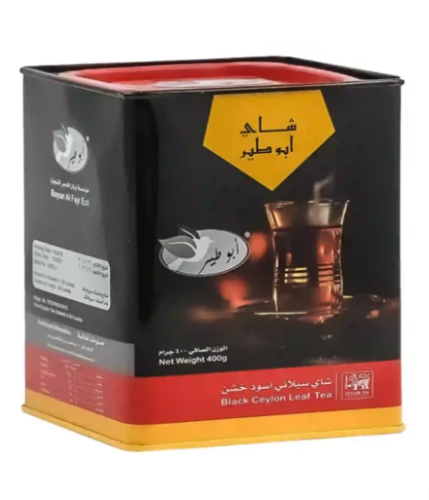 شاي ابو طير 400 جرام علبة مربع