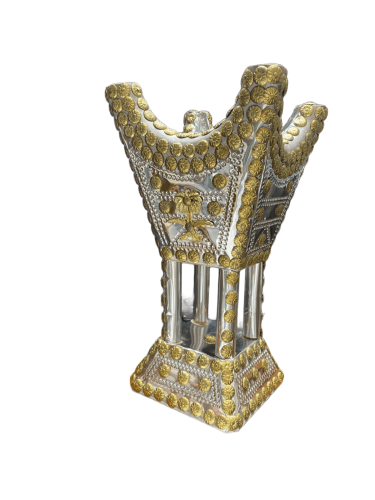 مبخرة حايل سيفين ونخلة منقوش صغير جدا