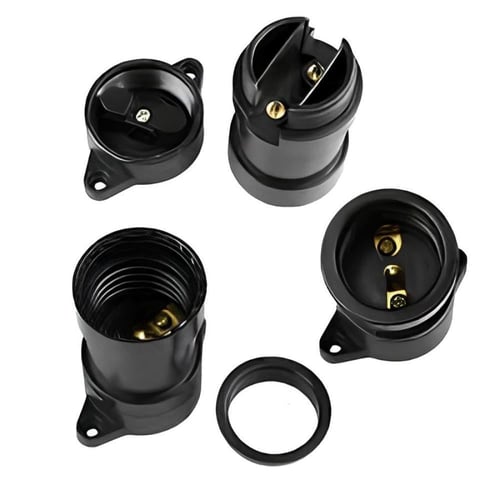 هولدر لمبة تخريم اسود