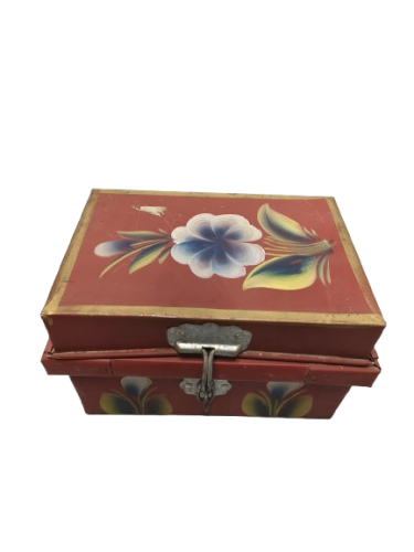 صندوق حديد تراثي احمر 30*18*17 سم