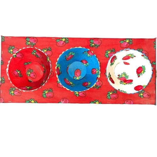 تمرية صندوق خشب 3 صحن