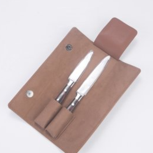 طقم سكاكين الطباخ بجراب 2 حبة